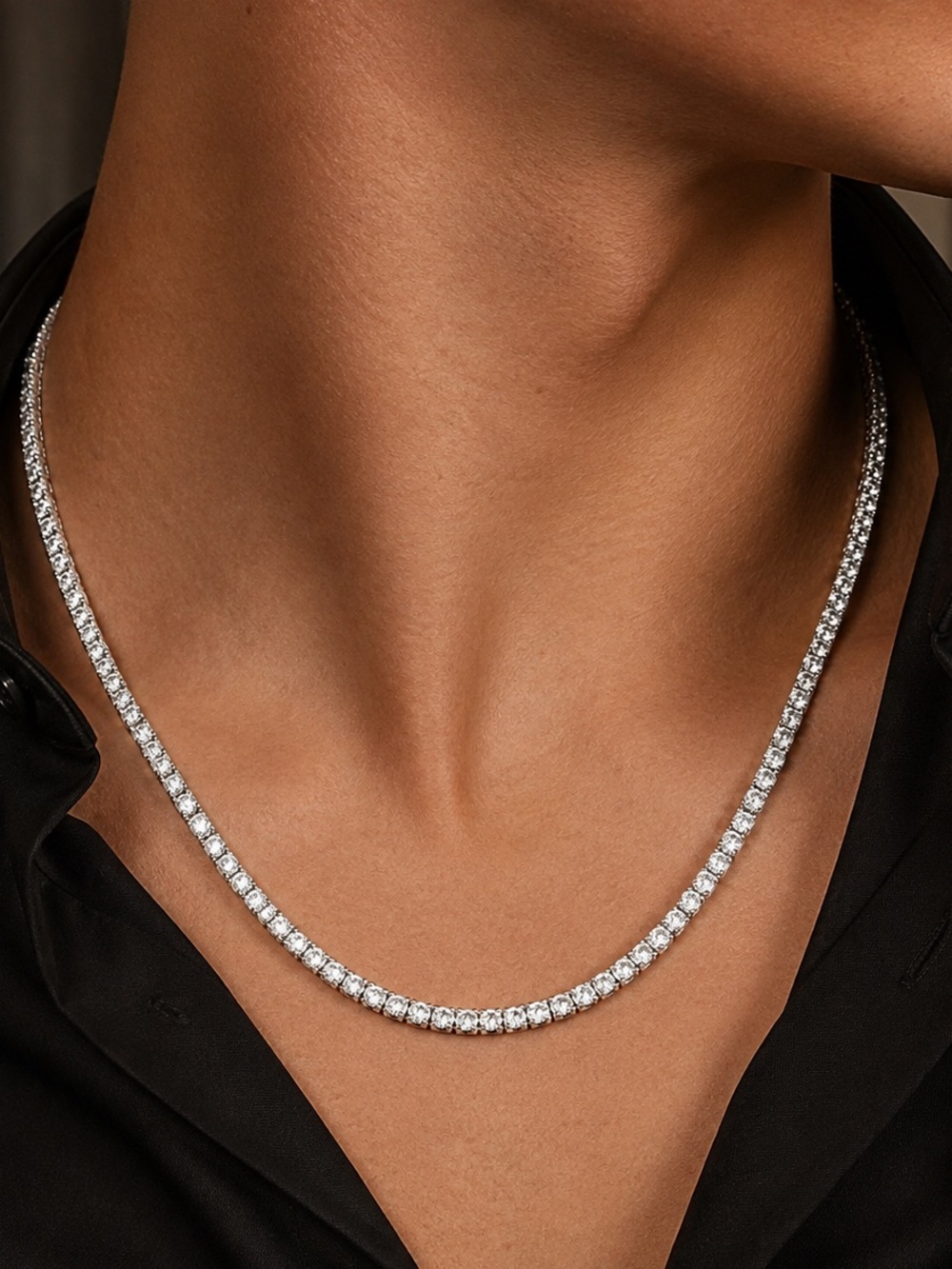 18k 35ct Tennis Necklace